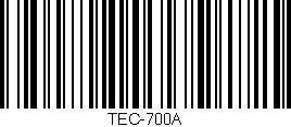 Código de barras (EAN, GTIN, SKU, ISBN): 'TEC-700A'