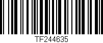 Código de barras (EAN, GTIN, SKU, ISBN): 'TF244635'