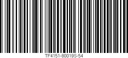 Código de barras (EAN, GTIN, SKU, ISBN): 'TF4151-80019S-54'