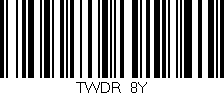 Código de barras (EAN, GTIN, SKU, ISBN): 'TWDR/8Y'