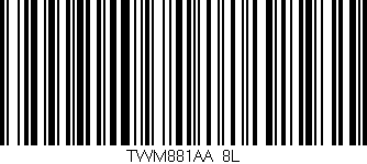 Código de barras (EAN, GTIN, SKU, ISBN): 'TWM881AA/8L'