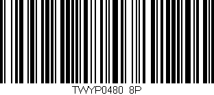 Código de barras (EAN, GTIN, SKU, ISBN): 'TWYP0480/8P'