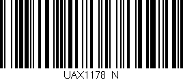 Código de barras (EAN, GTIN, SKU, ISBN): 'UAX1178/N'