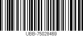 Código de barras (EAN, GTIN, SKU, ISBN): 'UBB-75028469'