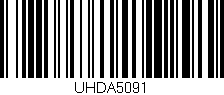 Código de barras (EAN, GTIN, SKU, ISBN): 'UHDA5091'