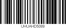 Código de barras (EAN, GTIN, SKU, ISBN): 'UHUAHD5089'