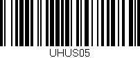 Código de barras (EAN, GTIN, SKU, ISBN): 'UHUS05'