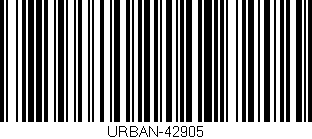 Código de barras (EAN, GTIN, SKU, ISBN): 'URBAN-42905'