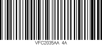 Código de barras (EAN, GTIN, SKU, ISBN): 'VFC2035AA/4A'