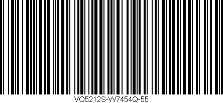 Código de barras (EAN, GTIN, SKU, ISBN): 'VO5212S-W7454Q-55'