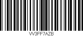 Código de barras (EAN, GTIN, SKU, ISBN): 'VV3FF7AZB'