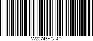 Código de barras (EAN, GTIN, SKU, ISBN): 'W23745AC/4P'