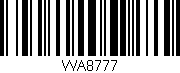 Código de barras (EAN, GTIN, SKU, ISBN): 'WA8777'