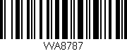 Código de barras (EAN, GTIN, SKU, ISBN): 'WA8787'