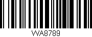 Código de barras (EAN, GTIN, SKU, ISBN): 'WA8789'