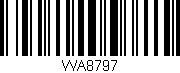 Código de barras (EAN, GTIN, SKU, ISBN): 'WA8797'