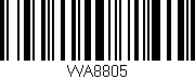 Código de barras (EAN, GTIN, SKU, ISBN): 'WA8805'