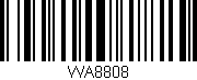 Código de barras (EAN, GTIN, SKU, ISBN): 'WA8808'