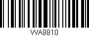 Código de barras (EAN, GTIN, SKU, ISBN): 'WA8810'