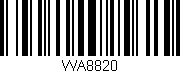 Código de barras (EAN, GTIN, SKU, ISBN): 'WA8820'
