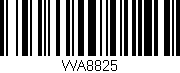 Código de barras (EAN, GTIN, SKU, ISBN): 'WA8825'