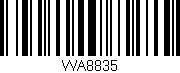 Código de barras (EAN, GTIN, SKU, ISBN): 'WA8835'