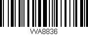 Código de barras (EAN, GTIN, SKU, ISBN): 'WA8836'