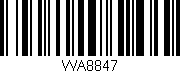 Código de barras (EAN, GTIN, SKU, ISBN): 'WA8847'