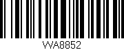 Código de barras (EAN, GTIN, SKU, ISBN): 'WA8852'