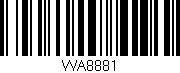 Código de barras (EAN, GTIN, SKU, ISBN): 'WA8881'