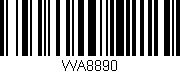 Código de barras (EAN, GTIN, SKU, ISBN): 'WA8890'