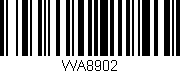Código de barras (EAN, GTIN, SKU, ISBN): 'WA8902'