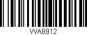 Código de barras (EAN, GTIN, SKU, ISBN): 'WA8912'