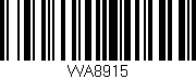 Código de barras (EAN, GTIN, SKU, ISBN): 'WA8915'