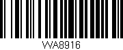 Código de barras (EAN, GTIN, SKU, ISBN): 'WA8916'