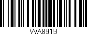 Código de barras (EAN, GTIN, SKU, ISBN): 'WA8919'