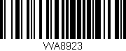 Código de barras (EAN, GTIN, SKU, ISBN): 'WA8923'