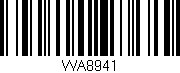 Código de barras (EAN, GTIN, SKU, ISBN): 'WA8941'