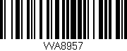 Código de barras (EAN, GTIN, SKU, ISBN): 'WA8957'