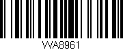 Código de barras (EAN, GTIN, SKU, ISBN): 'WA8961'