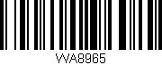 Código de barras (EAN, GTIN, SKU, ISBN): 'WA8965'