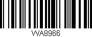 Código de barras (EAN, GTIN, SKU, ISBN): 'WA8966'