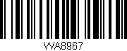 Código de barras (EAN, GTIN, SKU, ISBN): 'WA8967'