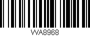 Código de barras (EAN, GTIN, SKU, ISBN): 'WA8968'