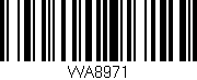 Código de barras (EAN, GTIN, SKU, ISBN): 'WA8971'