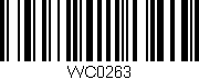 Código de barras (EAN, GTIN, SKU, ISBN): 'WC0263'