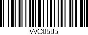 Código de barras (EAN, GTIN, SKU, ISBN): 'WC0505'