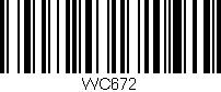 Código de barras (EAN, GTIN, SKU, ISBN): 'WC672'