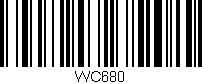 Código de barras (EAN, GTIN, SKU, ISBN): 'WC680'