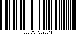 Código de barras (EAN, GTIN, SKU, ISBN): 'WEIBCHS698541'